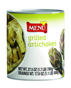 Menu Grilled Artichokes  6/27 Oz