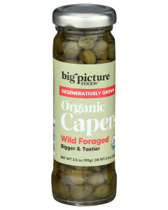 Big Picture Foods Organic Wild Foraged Capers Jar