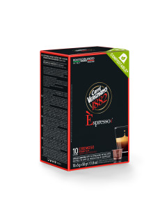  Caffe Vergnano Cremoso Nespresso Compatible Compostable Capsules 6x10/5 G
