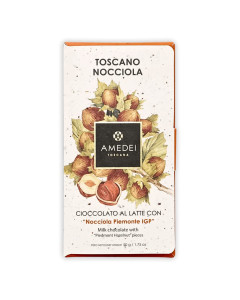 Amedei Frutti Milk Chocolate with Hazelnuts