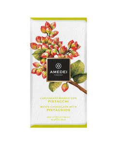 Amedei White Chocolate with Pistachios, 12/1.75 OZ  