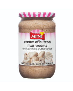 Menu Truffle Cream with Fresh Button Mushrooms, 6/22.6 OZ 