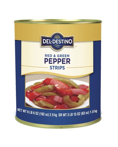 Del Destino Red & Green Pepper Strips 6/A10  