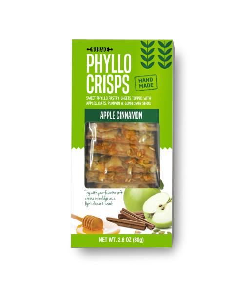 Nu Bake Apple Cinnamon Phyllo Crisps, 12/2.8 OZ 