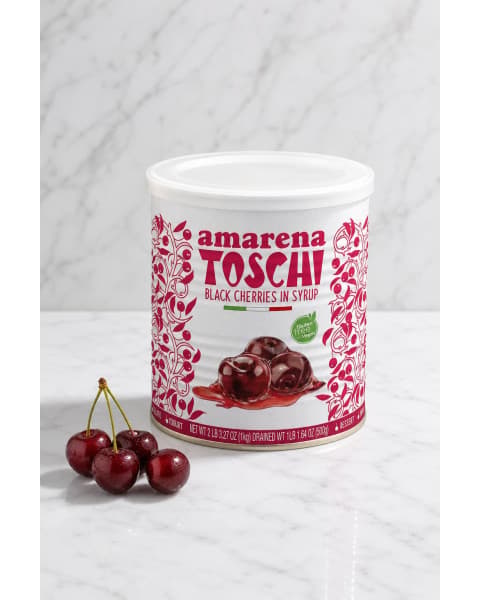Amarena Toschi Black Cherries in Syrup 6/1 KG