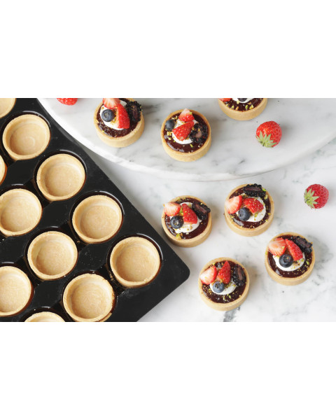 La Rose Noire Vanilla Large Round Tart Shells 1/45CT