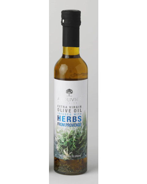 A L'Olivier Herbs de Provence Infused Extra Virgin Olive Oil Bottle, 6/8.4 OZ