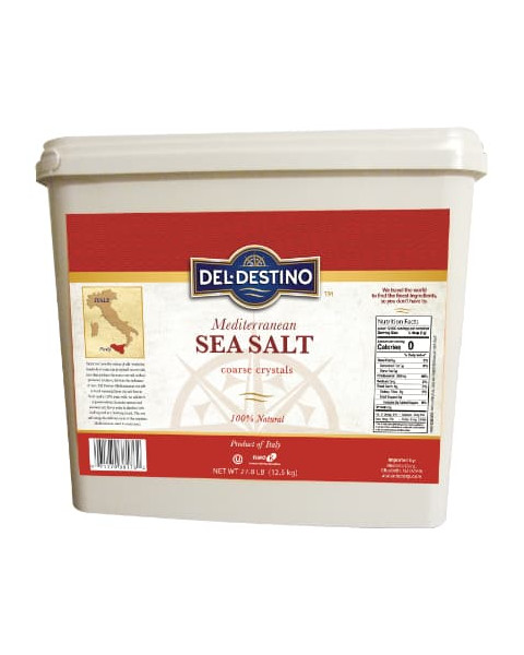 Del Destino Sea Salt, Coarse 12.5 KG Pail (k) 1/12.5 KG