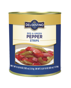 Del Destino Red and Green Pepper Strips 6/10 Kg