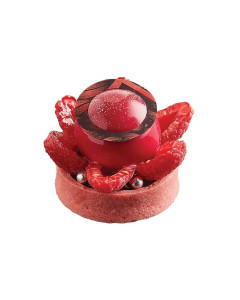 La Rose Noire Strawberry Tartshell Medium Round 1/100ct