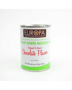 Europa Instant White Chocolate Mousse Mix 12/16oz