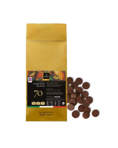 Amedei Couverture Gocce Drops Toscano Black 70% Dark Chocolate