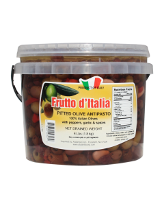 Frutto d Italia Antipasto Pitted Olives 2/1.8 KG (4 LB)