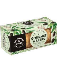 Rutherford & Meyer Garlic & Olive Oil Gourmet Wafers